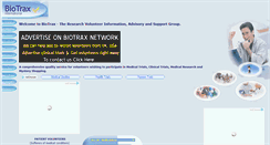 Desktop Screenshot of biotrax.com